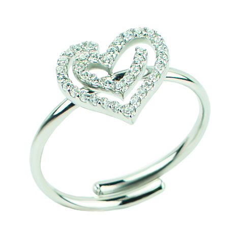 ATELIER 155 ANELLO CUORE STRASS - Gruppofarmastore.it