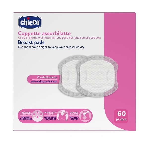 CHICCO COPPETTE ASSORBILATTE 60 PEZZI 2026 - Gruppofarmastore.it
