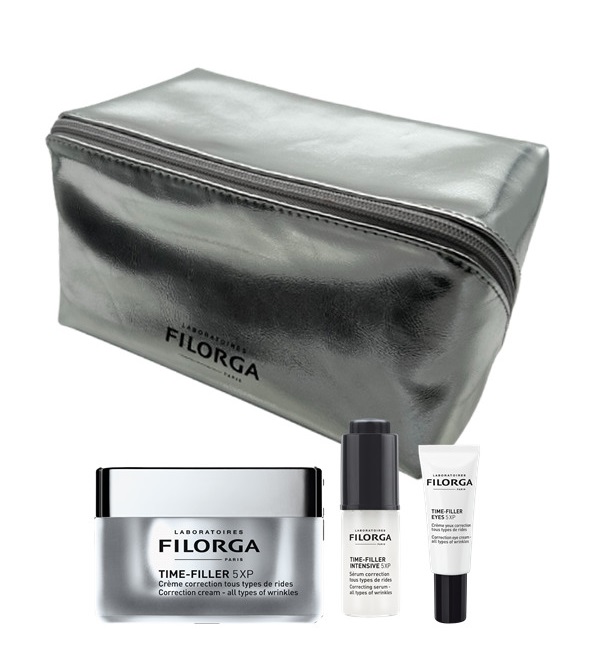 FILORGA XMAS 2026 COFFRET ANTI WRINKLES TIME FILLER INTENSIVE 5 XP + TIME FILLER MASK +TIME FILLER 5 XP CORRECTION CREAM + TROUSSE - Gruppofarmastore.it