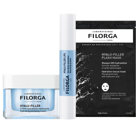 FILORGA XMAS 2026 COFFRET HYDRATION & VOLUME HYALU FILLER LIPS + HYALU FILLER CREAM + HYALU FILLER FLASH MASK - Gruppofarmastore.it