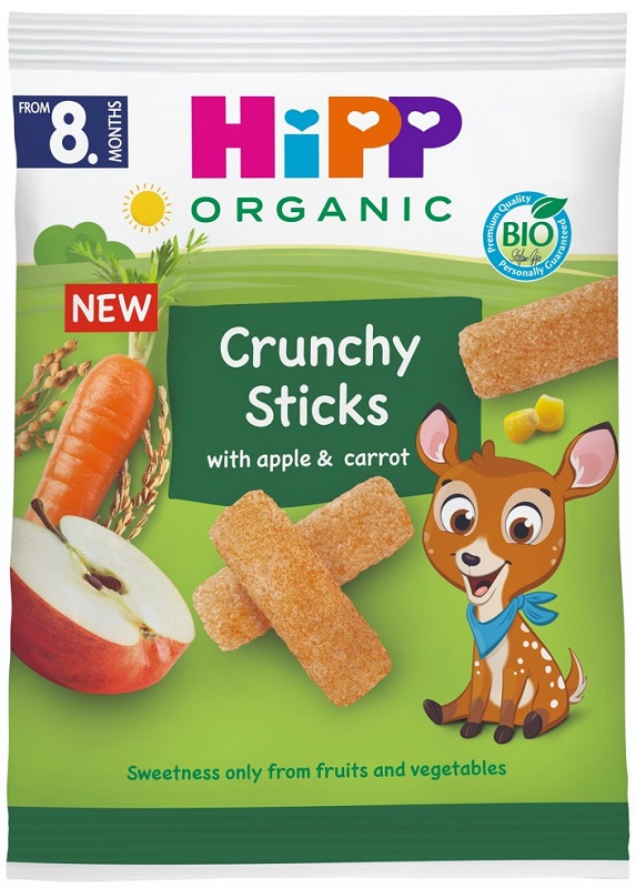 HIPP CRUNCHY STICKS MELA CAROTA 30 G - Gruppofarmastore.it