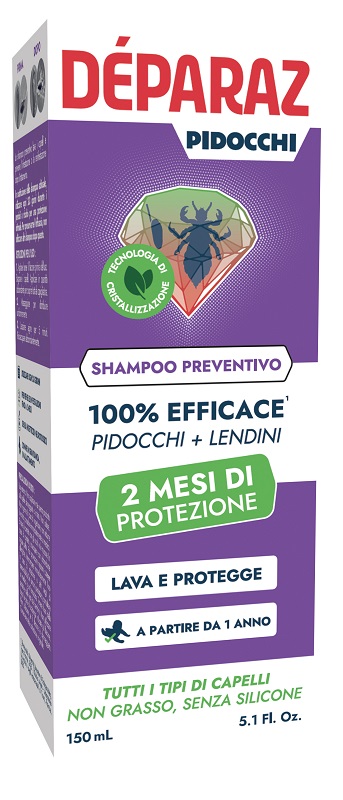 DEPARAZ SHAMPOO PREVENTIVO ANTI PIDOCCHIO 150 ML - Gruppofarmastore.it