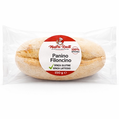 MASTRO RACITI PANINO FILONCINO 150 G SENZA GLUTINE SENZA LATTOSIO - Gruppofarmastore.it