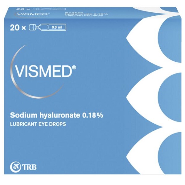 COLLIRIO LUBRIFICANTE VISMED CON ACIDO IALURONICO 0,18% 20 FIALETTE DA 0,3 ML - Gruppofarmastore.it
