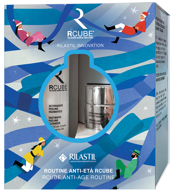 RILASTIL RCUBE COFANETTO NATALE RCUBE DETERGENTE 200 ML + RCUBE CREMA 50 ML - Gruppofarmastore.it