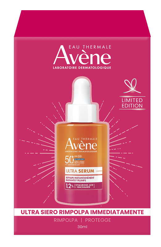 EAU THERMALE AVENE SOLARI ULTRA SIERO RIMPOLPA IMMEDIATAMENTE SPF50+ 30 ML LIMITED EDITION - Gruppofarmastore.it