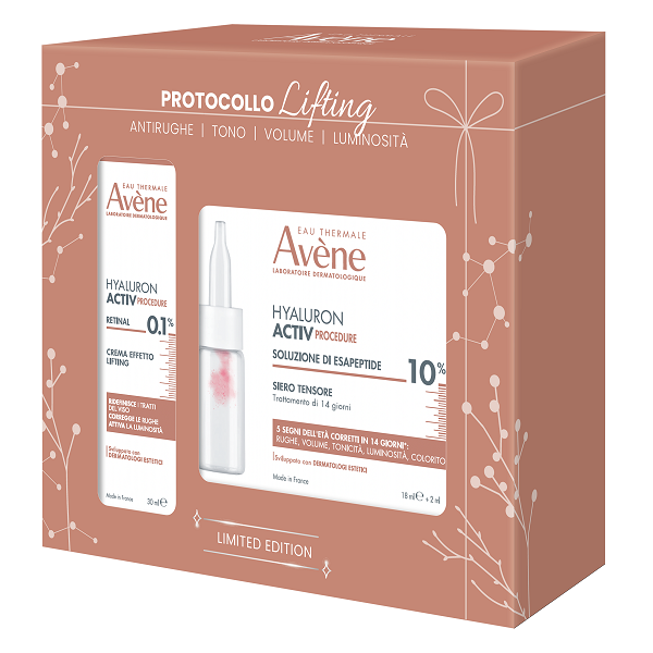 EAU THERMALE AVENE HYALURON ACTIV PROCEDURE COFANETTO 2026 LIFTING CREMA EFFETTO LIFTING 30 ML + SIERO TENSORE 18 ML+2 ML - Gruppofarmastore.it