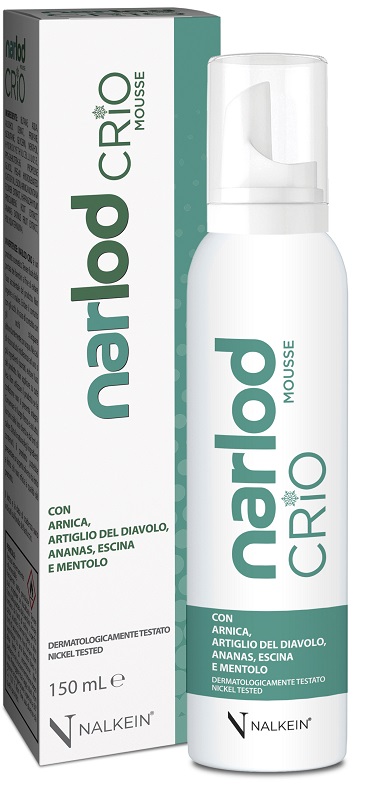NARLOD CRIO MOUSSE CON ARNICA ARTIGLIO DEL DIAVOLO ANANAS ESCINA E MENTOLO 150 ML - Gruppofarmastore.it